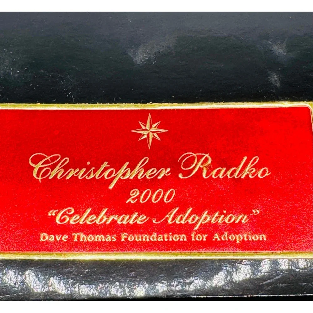 Christopher Radko Ornament Dave Thomas Foundation Celebrate Adoption 2000